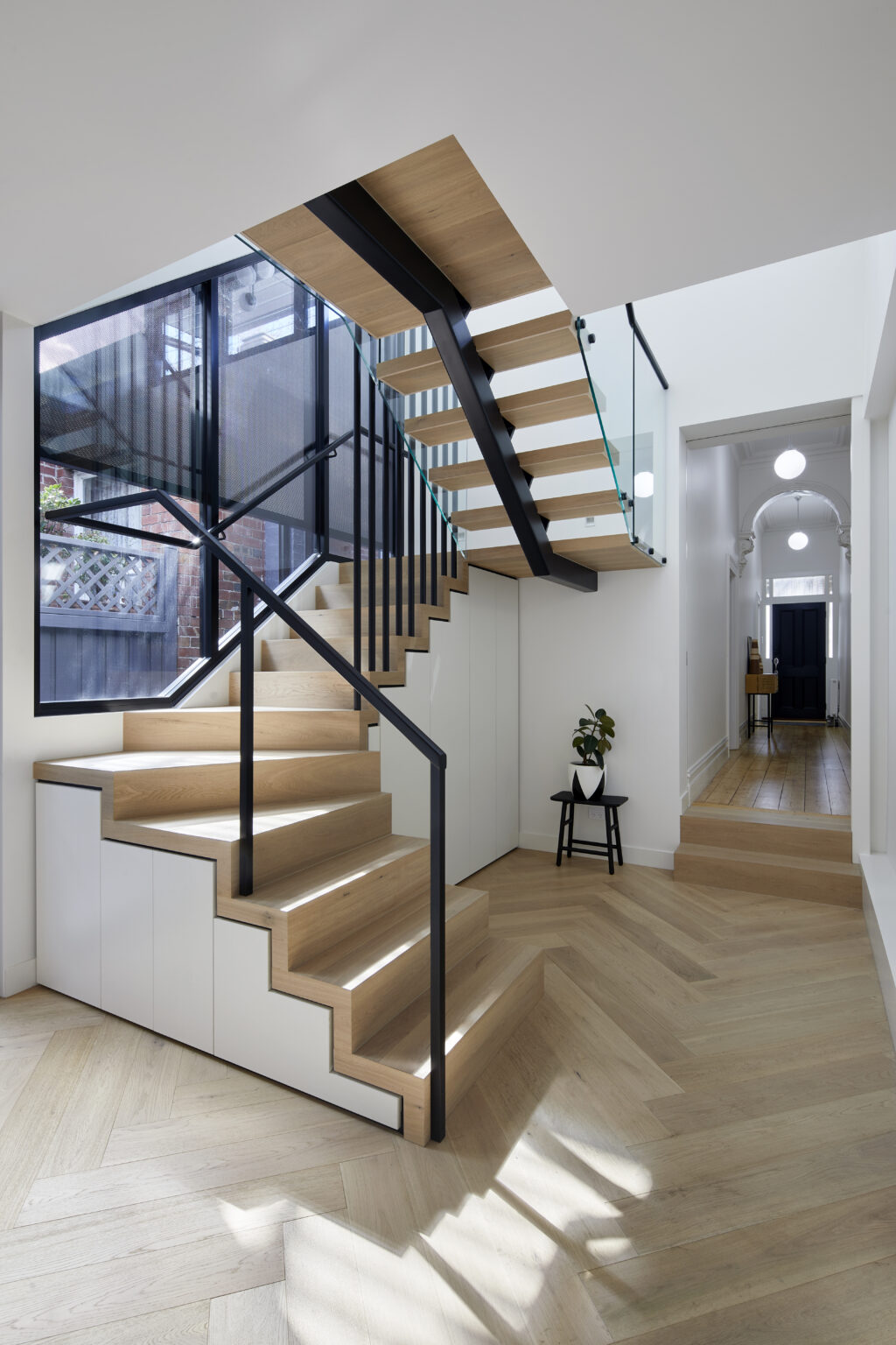 Hallway with Feature Staircase