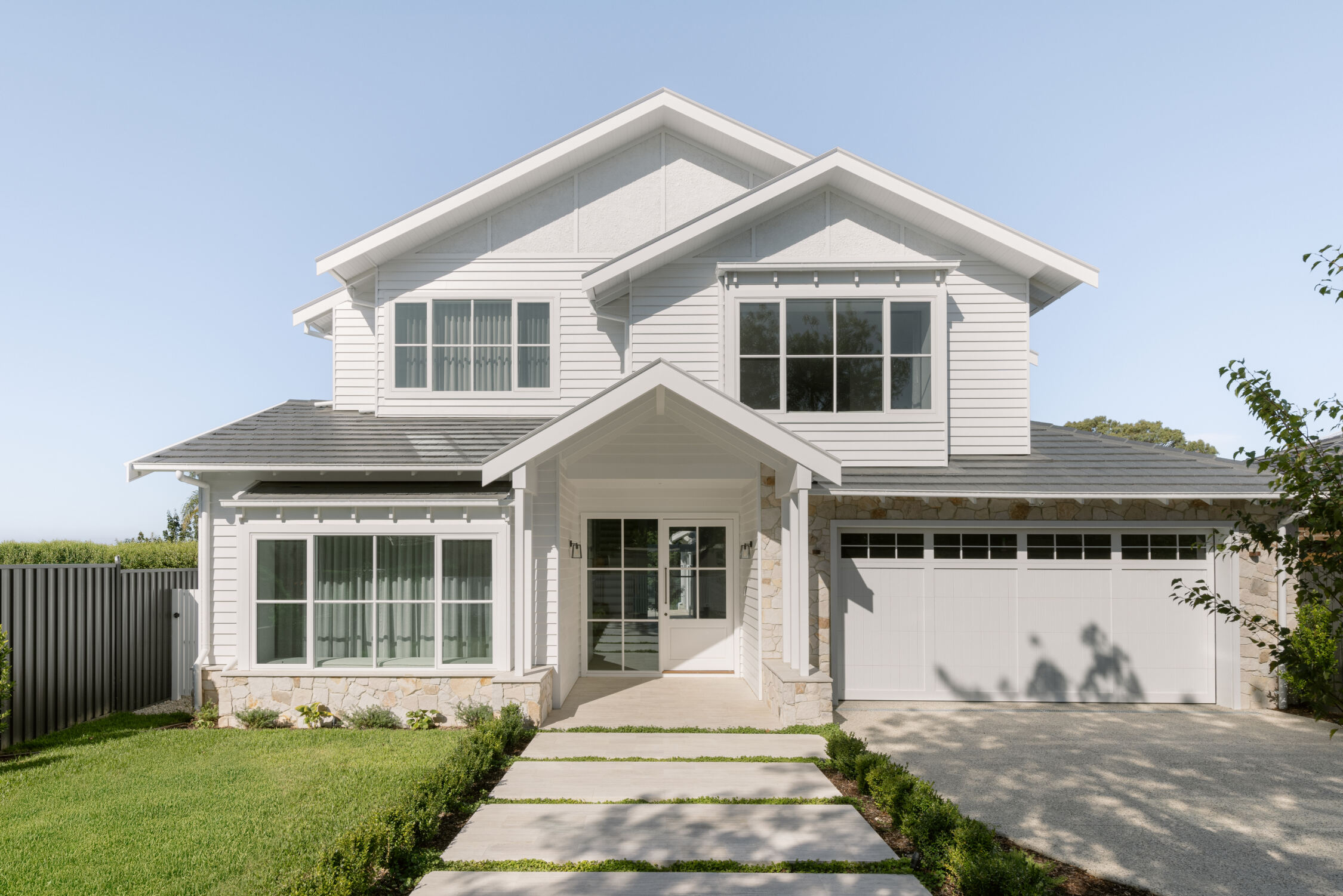 Luxury custom home exterior by APC Build.