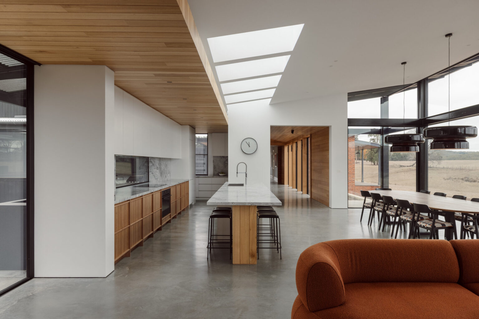 Open Plan Living Dining and Kitchen
