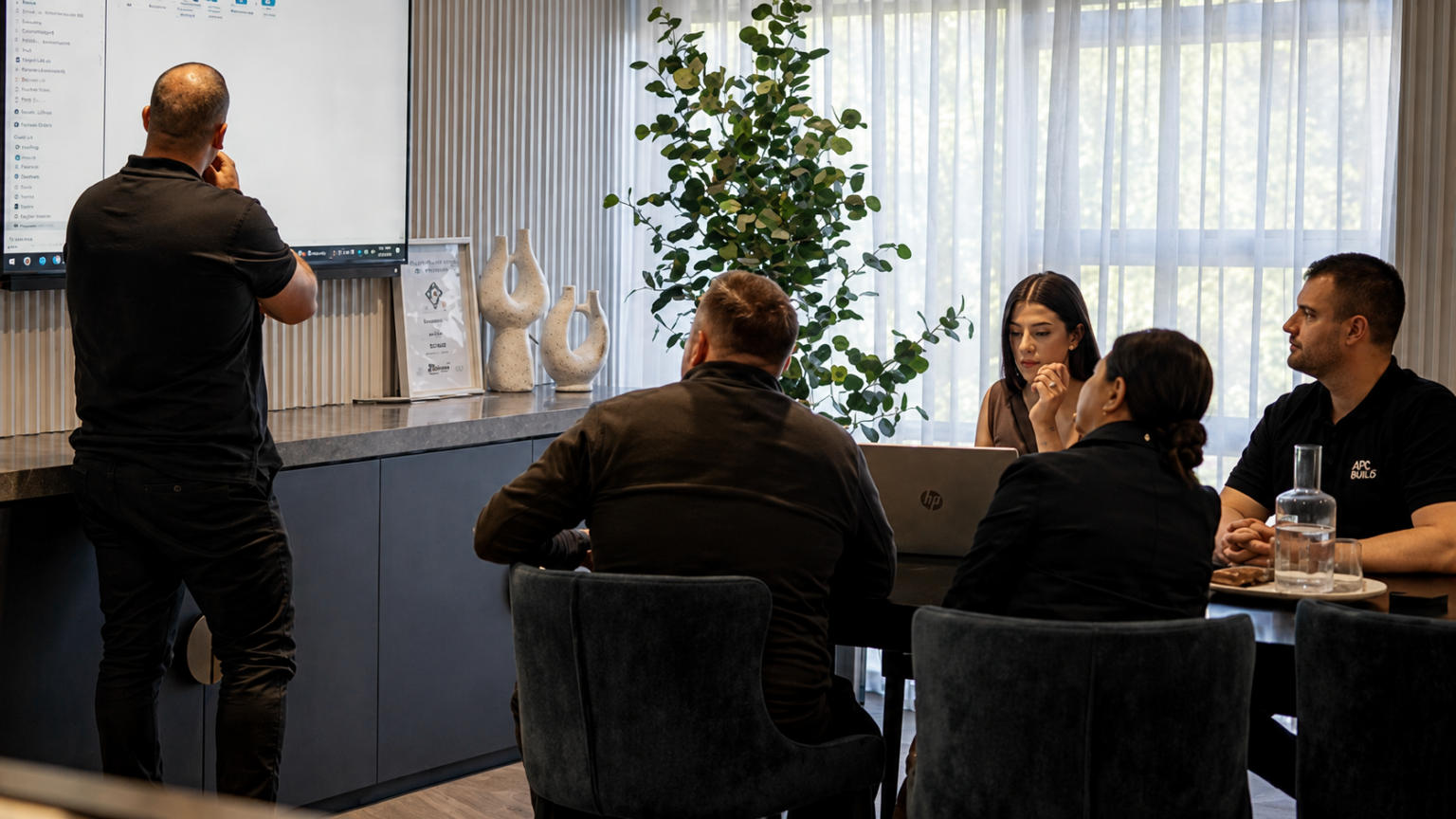 APC Build collaborating with architects on a custom home project